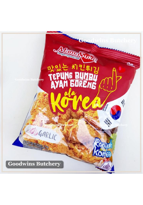 Flour MamaSuka tepung bumbu ayam goreng ala Korea BAWANG PUTIH - fried chicken batter flour GARLIC 170g